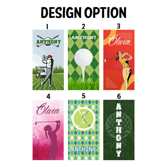 Golf Player Beach Towel, Custom Golf Beach Towels - Personalized Gift for Golf Lovers - Custamazegifts.com