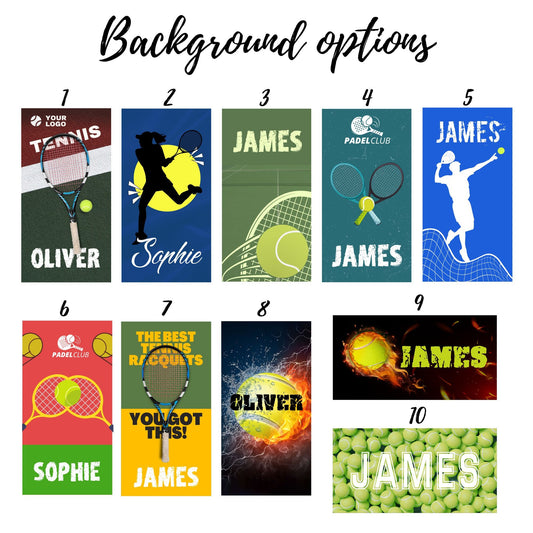 Custom Tennis Beach Towel, Tennis Player Personalized Towel - Custamazegifts.com