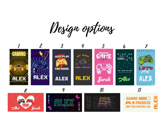 Custom Gaming Beach Towel, Video Game Towels, Personalized Gamer Gifts T129 - Custamazegifts.com