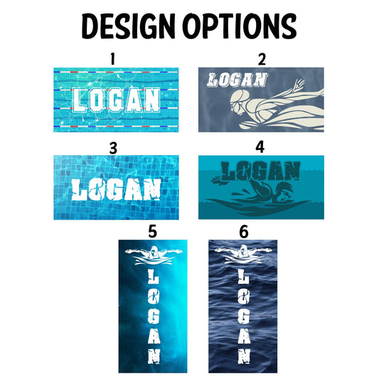 Personalized Swim Team Pool Towels, Swimming Team Gifts - Custamazegifts.com
