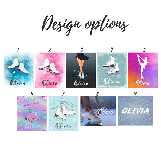 Personalized Figure Skating Blanket, Custom Figure Skater Gift - Custamazegifts.com