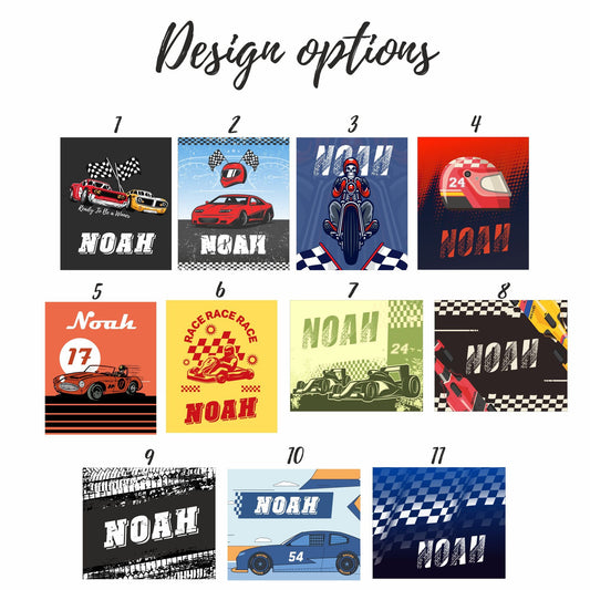 Car Motorcycle Racing Blanket, Personalized Racer Blanket - Custamazegifts.com