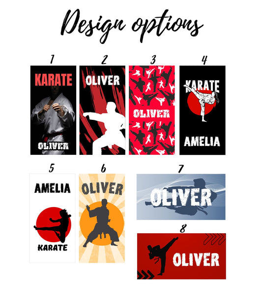 Karate Towel, Custom Karate Beach Towel, Karate Boys Girls Towels for Beach Pool - Custamazegifts.com