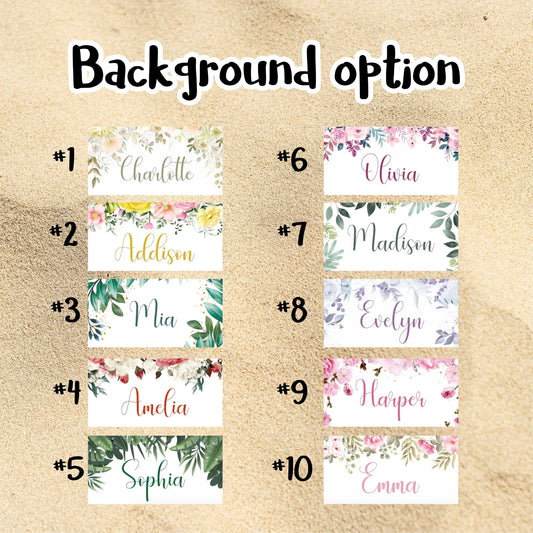 Floral Print Bachelorette Beach Towel, Pool Party Custom Bridesmaid Gifts T15#5 - Custamazegifts.com