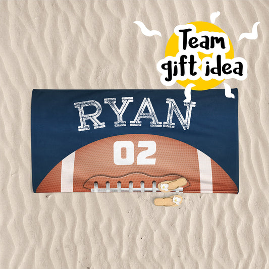 Rugby Towels, Custom Beach Towel with Your Name - Custamazegifts.com