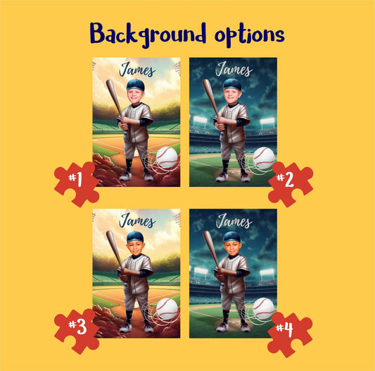Jigsaw Puzzles from Photo, Baseball Fan Gift - Custamazegifts.com