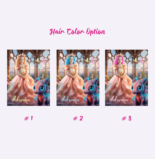 Princess and Dragon Personalized Blanket from Photo Gift for Her - Custamazegifts.com