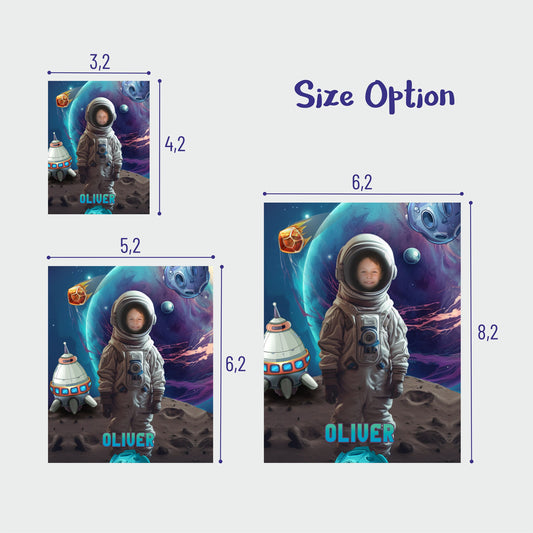 Boys Astronaut Photo Blanket, Space Lover Birthday Gift - Custamazegifts.com