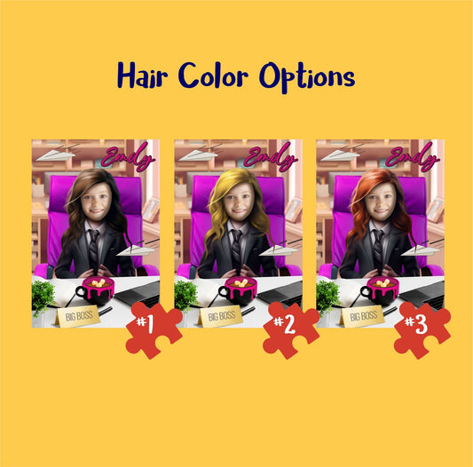 Lady Boss Girls' Custom Jigsaw Puzzle Photo Gift - Custamazegifts.com