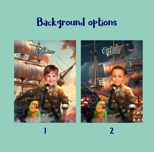 Yo Ho Ho A Pirate's Life for Me Poster from Photo, Caribbean Pirate Fan Gift - Custamazegifts.com