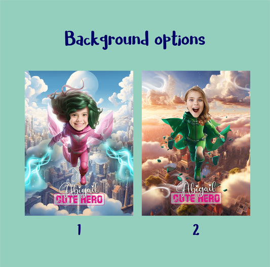 Superhero Teen Girl Photo Poster Print Gifts for Her - Custamazegifts.com