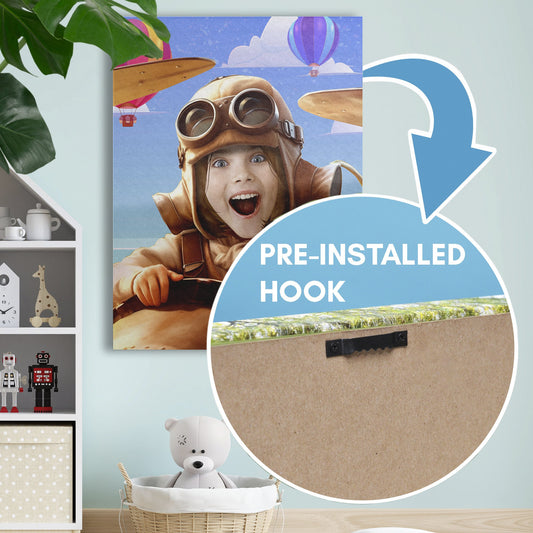 Personalized Canvas Girl Aviator Funny Gift for Her - Custamazegifts.com