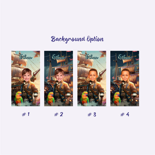 Pirate Captain Photo Towel, Kids Pirate Pool Party Favor for Boys - Custamazegifts.com