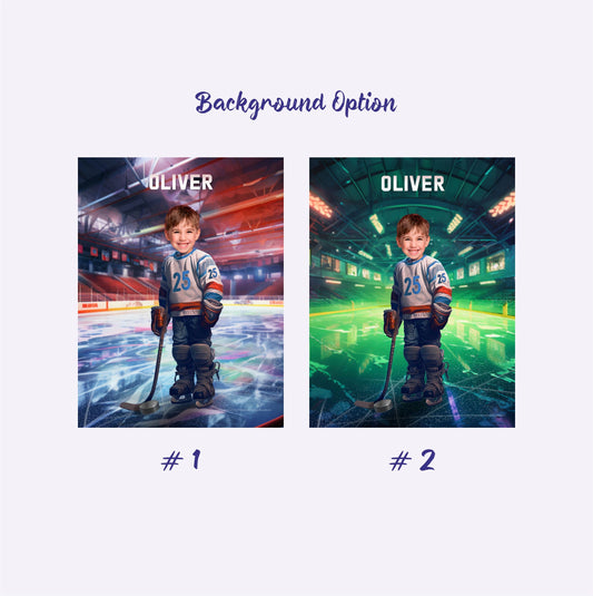 Hockey Fan Custom Boys Blanket - Custamazegifts.com