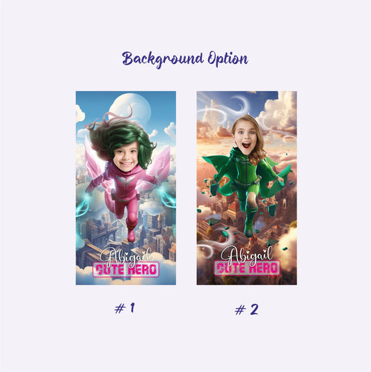 Superhero Photo Face Beach Towel, Girls Pool Party Favors - Custamazegifts.com