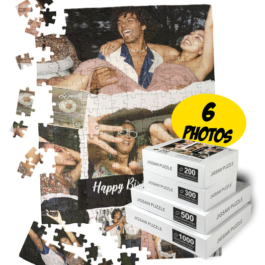 Unique Birthday Gift Puzzle Collage from Photos, Make Your Own Puzzle