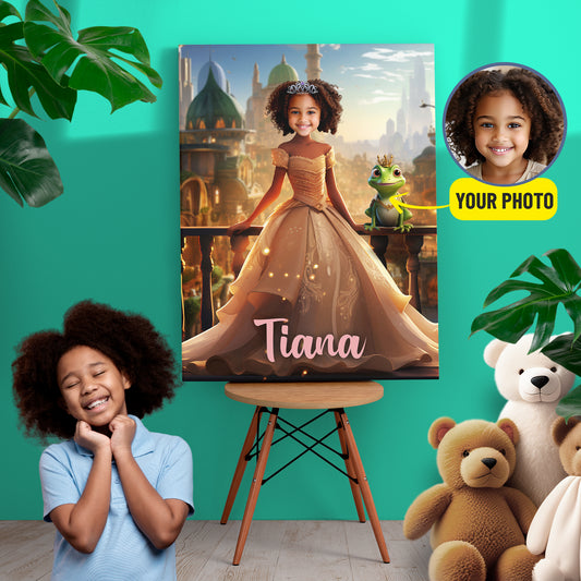 Photo on Canva Princess Tiana Custom Photo Gifts - Custamazegifts.com 