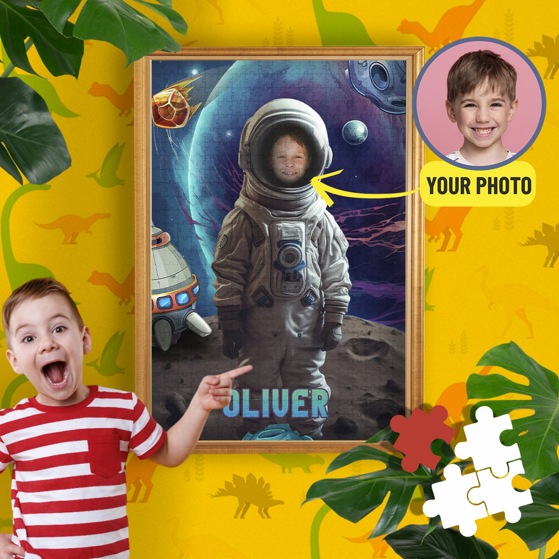 Astronaut Photo Puzzles, Space Fan Birthday Gift - Custamazegifts.com 