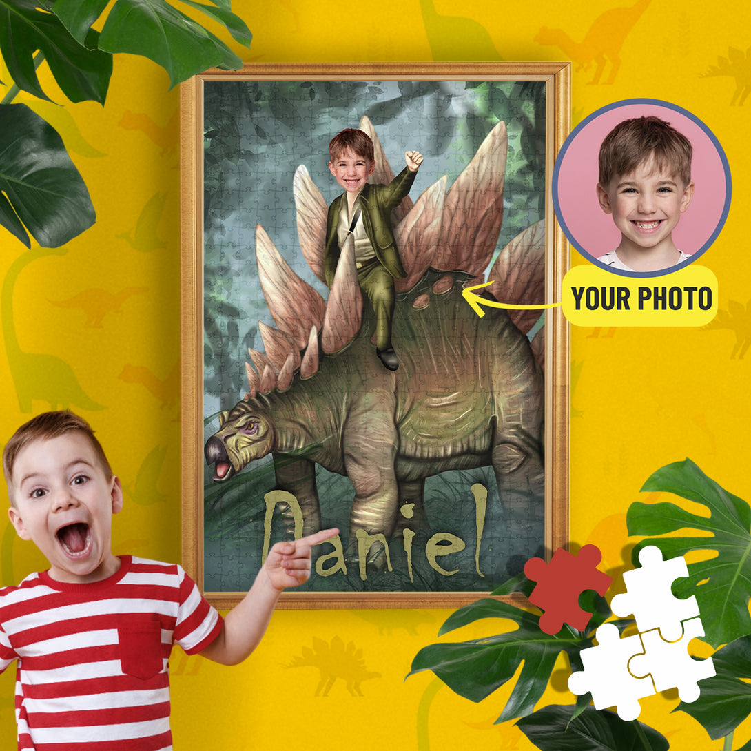 Custom Dino Jigsaw Picture Puzzles for Boys - Custamazegifts.com 