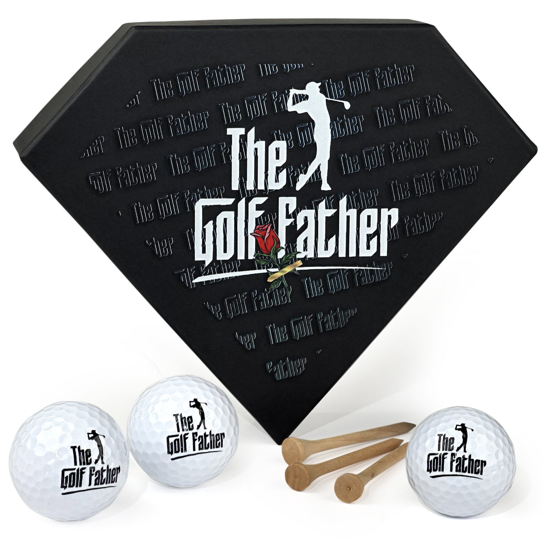 Golf Gift Box Set of 3 Balls, Golfing Gifts for Dad - Custamazegifts.com 