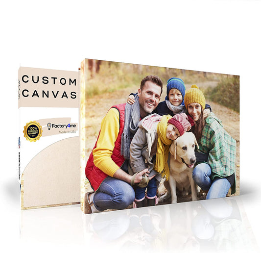 Big Family Portrait Canvas Photo Print 24 x 18, Custom Wall Art from Picture - Custamazegifts.com 