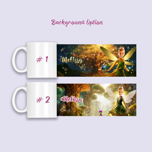 Picture Printed Mug, Tinker Bell Gifts, Birthday Girl Fairy Gift - Custamazegifts.com 