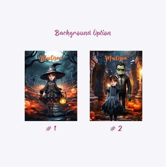 Custom Canvas Wall Art Witch Wednesday Personalized Halloween Party Gift - Custamazegifts.com 