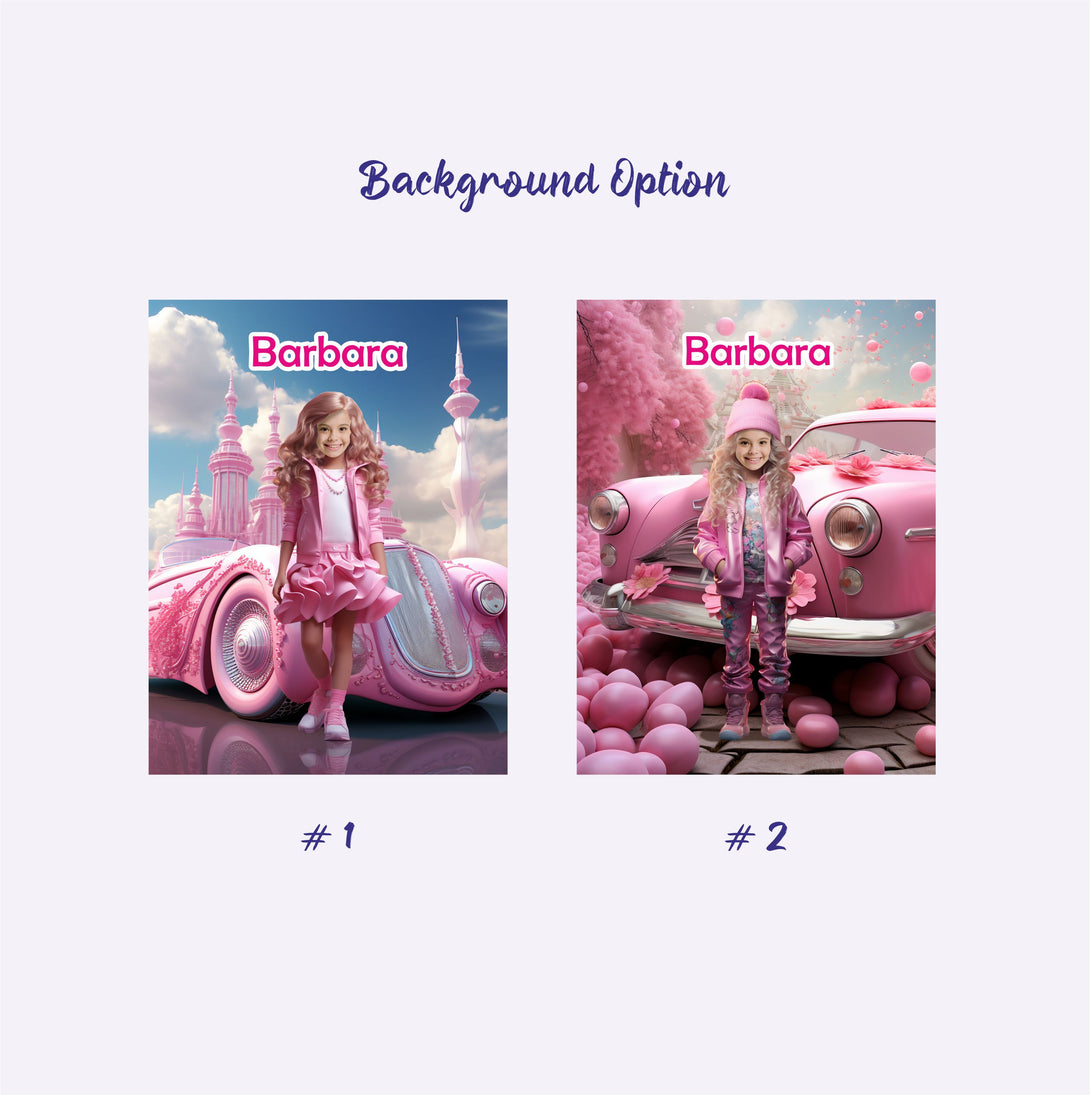 Girl in Barbie Clothes Custom Pink Photo Blanket - Custamazegifts.com 