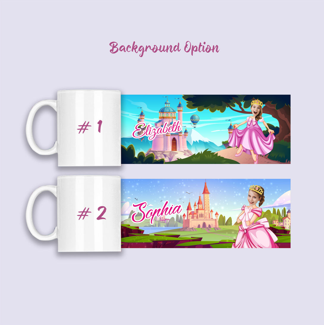 Customized Princess Photo Gift Mug, Personalized Girl Mug - Custamazegifts.com 