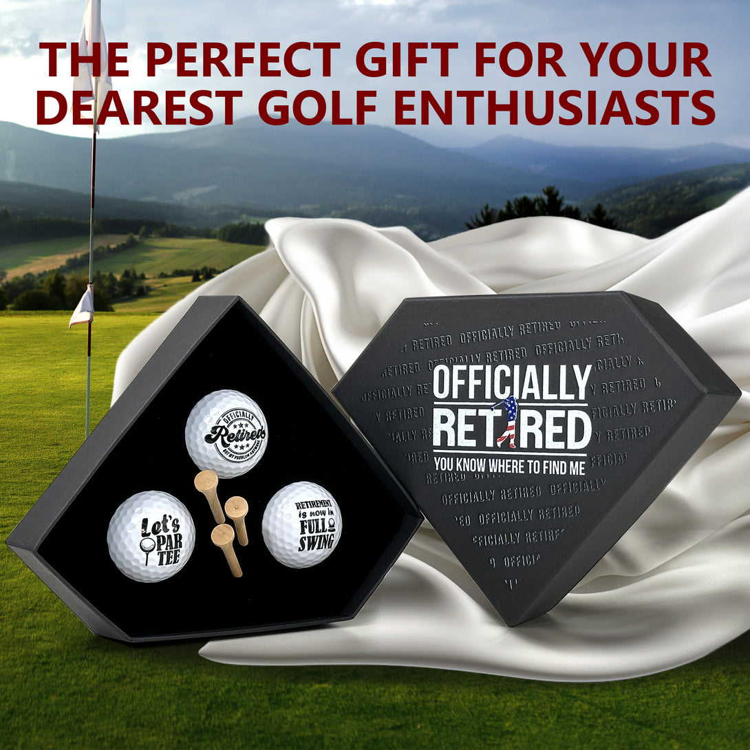 Golf Balls Set of 3, Retirement Gifts for Him - Custamazegifts.com 