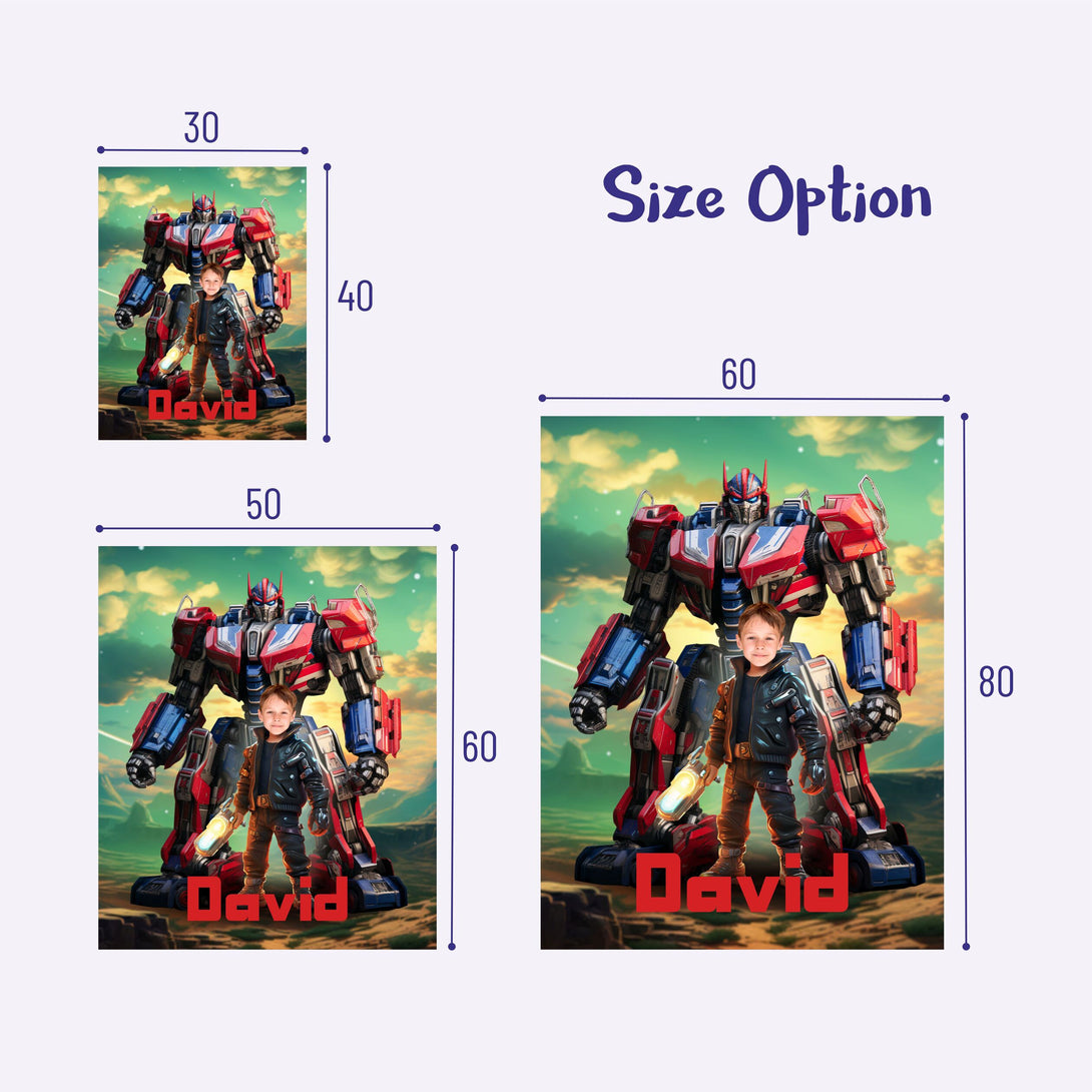 Transformers Child Custom Blanke, Autobot Boys Photo Blanket - Custamazegifts.com 