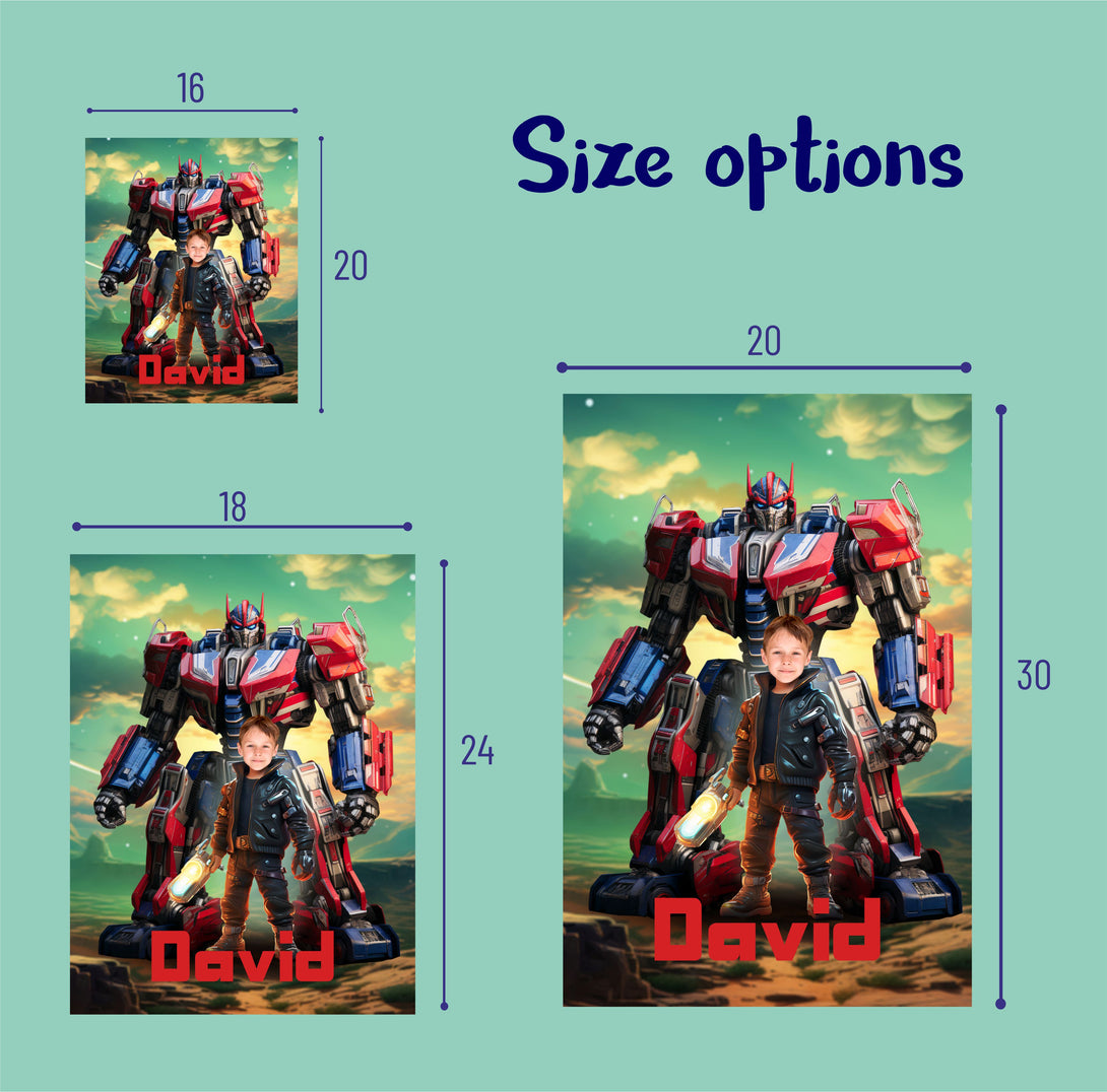 Personalized Poster Transformers, Portrait from Photo Bumble Bee Autobot - Custamazegifts.com 