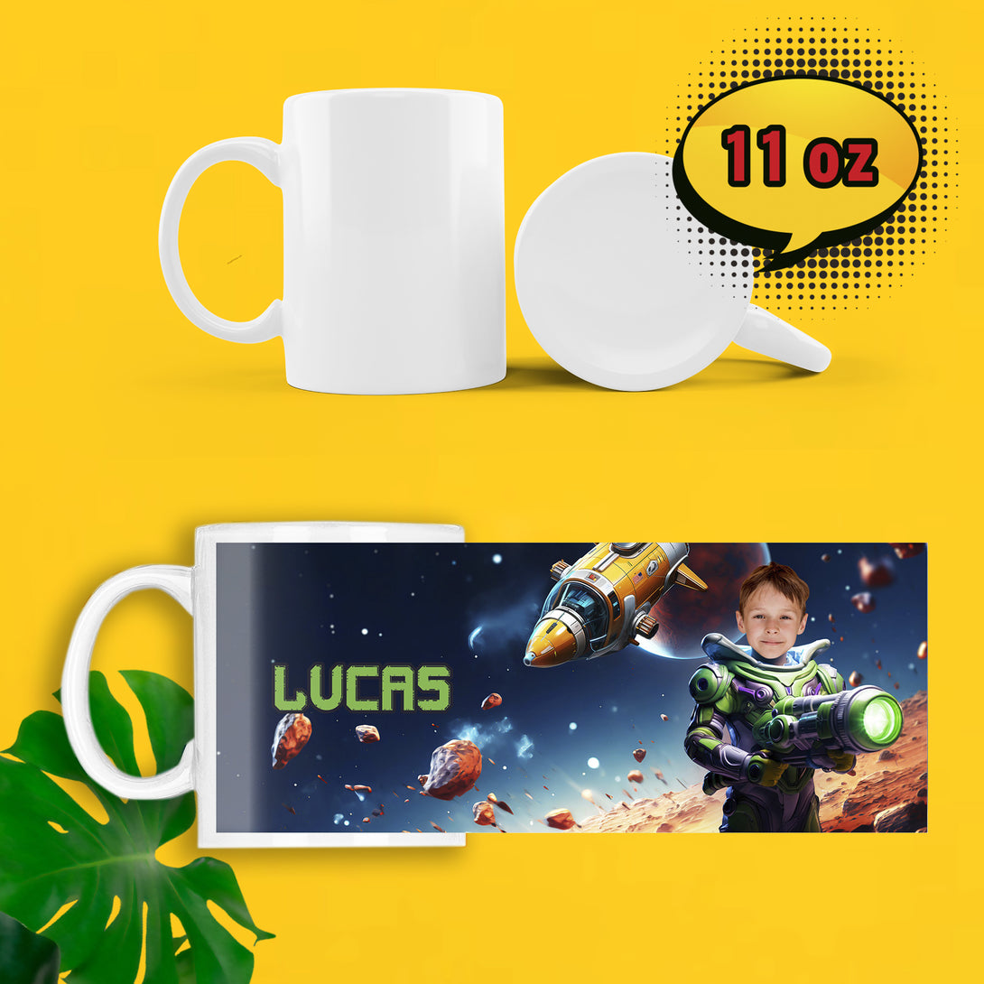 Cartoon Mug, Kids Personalized Mug Buzz Lightyear Picture - Custamazegifts.com 