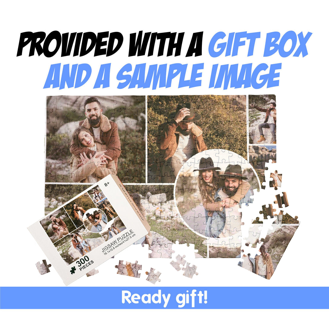 Custom Puzzle Collage, Add 7 Pictures, Photo Jigsaw Puzzles - Custamazegifts.com 