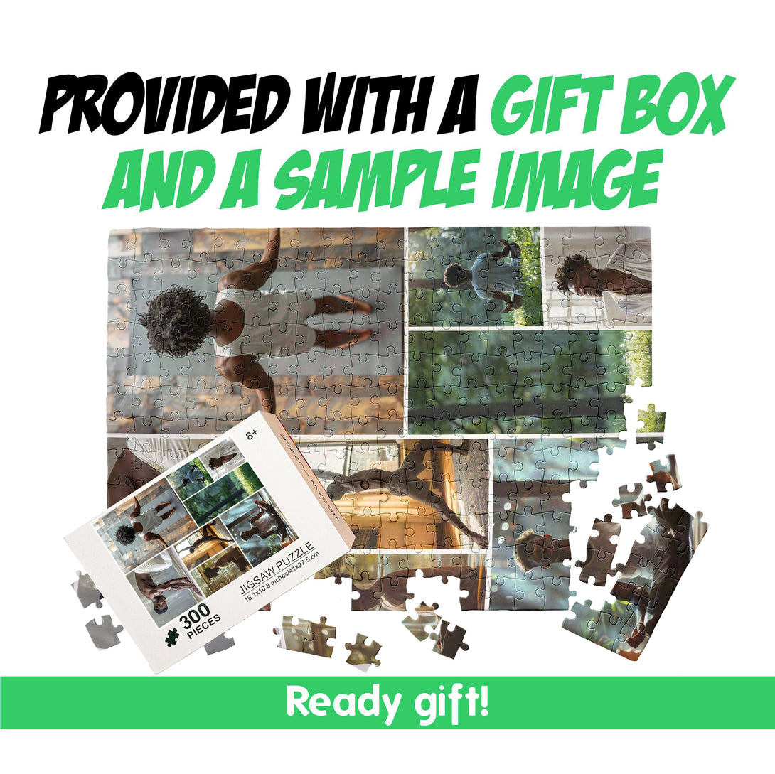 Jigsaw from 8 Photos, Personalized Gift Puzzle Collage - Custamazegifts.com 