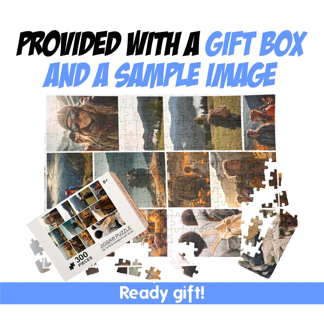 Personalized Puzzle of 12 Photos, Custom Collage Puzzle - Custamazegifts.com 