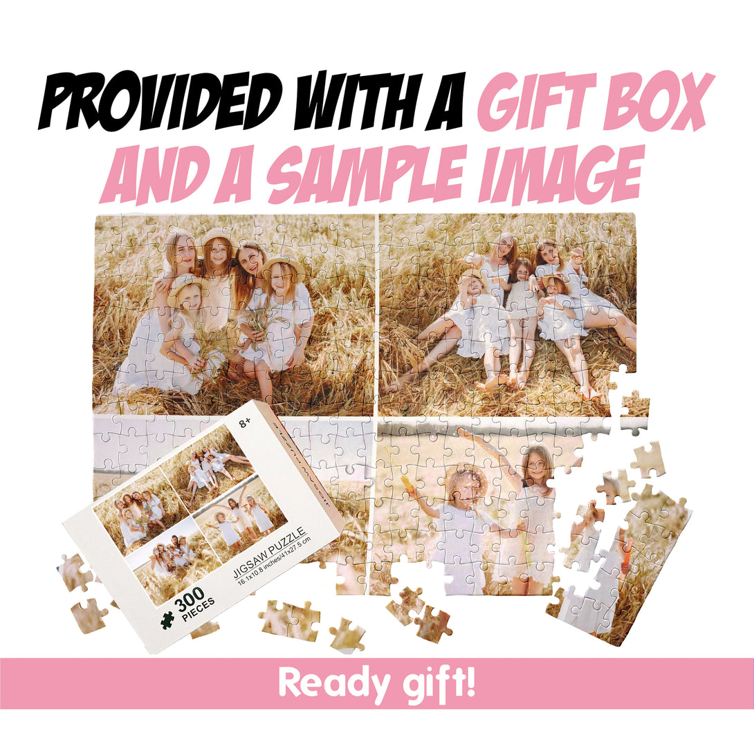 Personalized Collage four Photo Puzzle, Custom Jigsaw Puzzle - Custamazegifts.com 