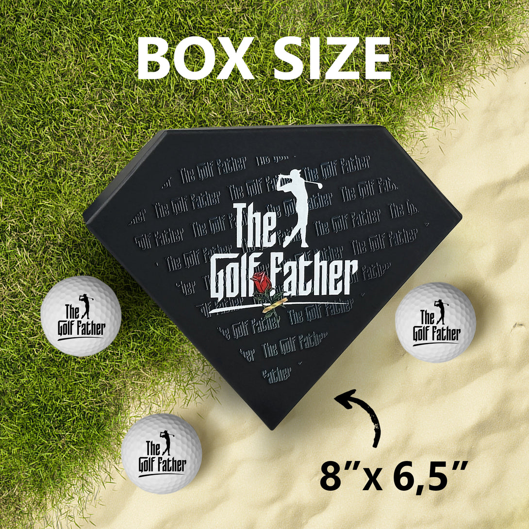 Golf Gift Box Set of 3 Balls, Golfing Gifts for Dad - Custamazegifts.com 