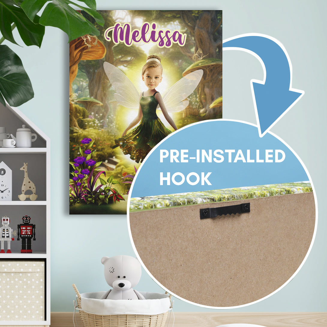 Print Customizable Canvas Tinkerbell Nerverland Kids Portrait - Custamazegifts.com 