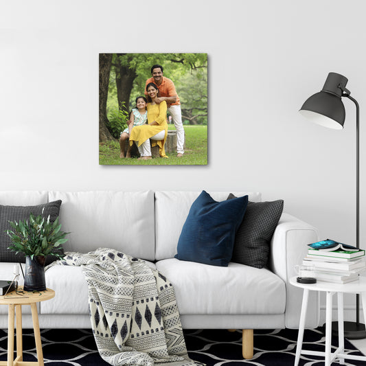 Photo Canvas Wall Decor 20 x 20, Family Portrait Canvas Prints - Custamazegifts.com 