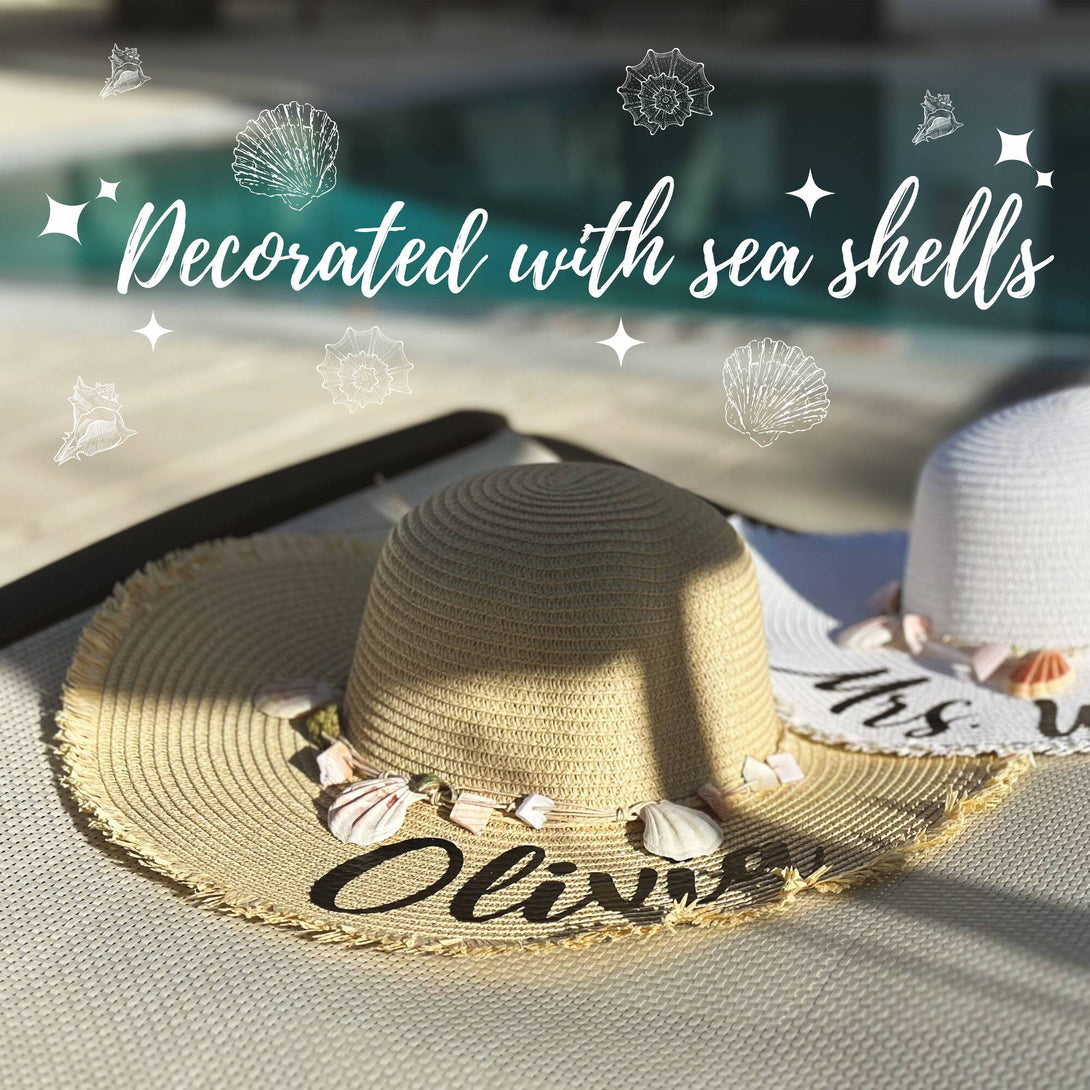 Custom Beach Hat, Floppy Beach Hats Bachelorette Party Gifts - Custamazegifts.com 