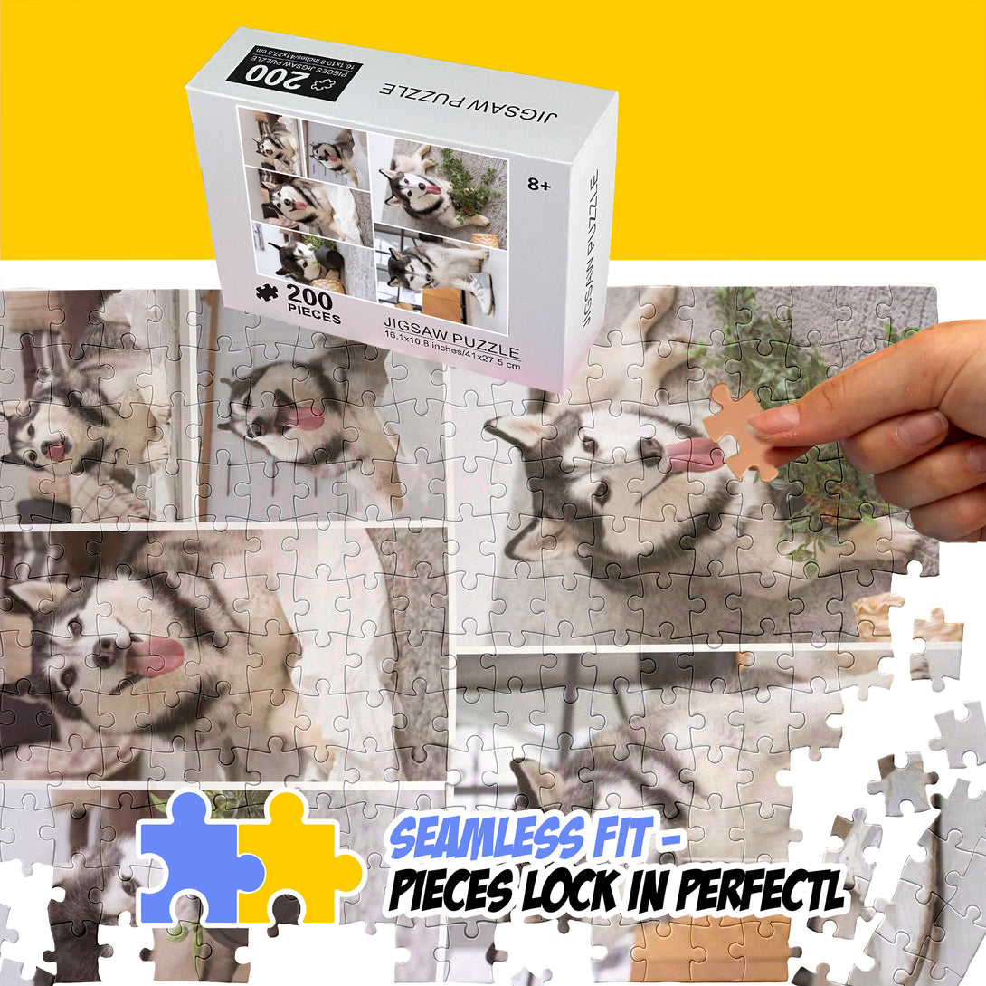 Personalized Photo Collage Puzzle with Your Images, Cusom gift - Custamazegifts.com 