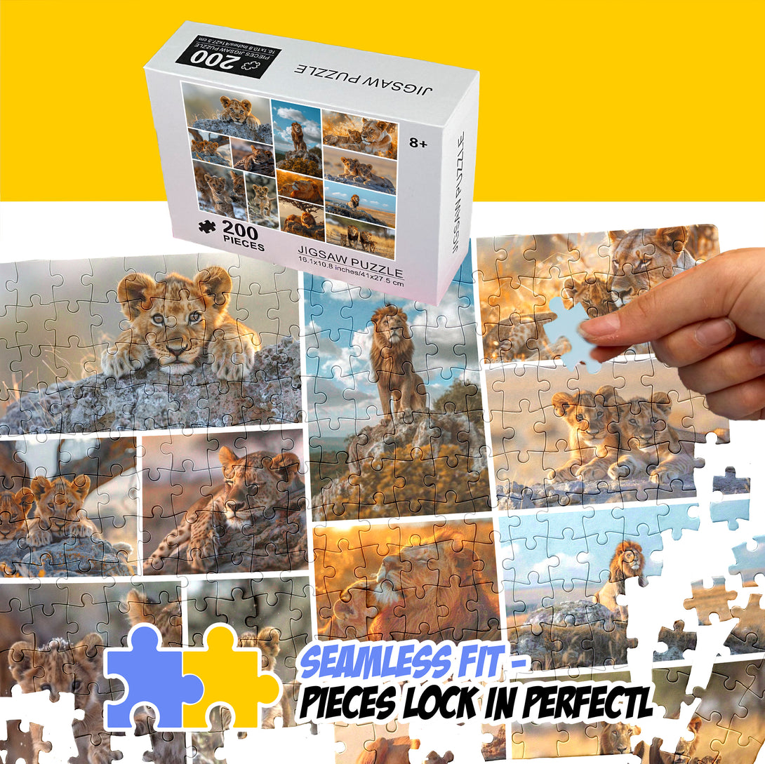 Personalized Photo Collage Puzzle, Add 12 pictures, Sentimental Gift - Custamazegifts.com 