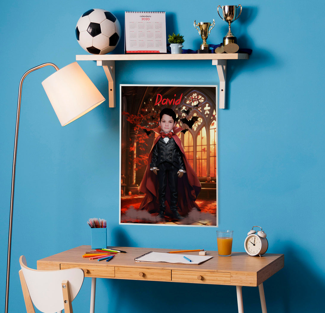 Picture Poster Print Horror Boys Gift, Custom Prints Kids Count Dracula - Custamazegifts.com 