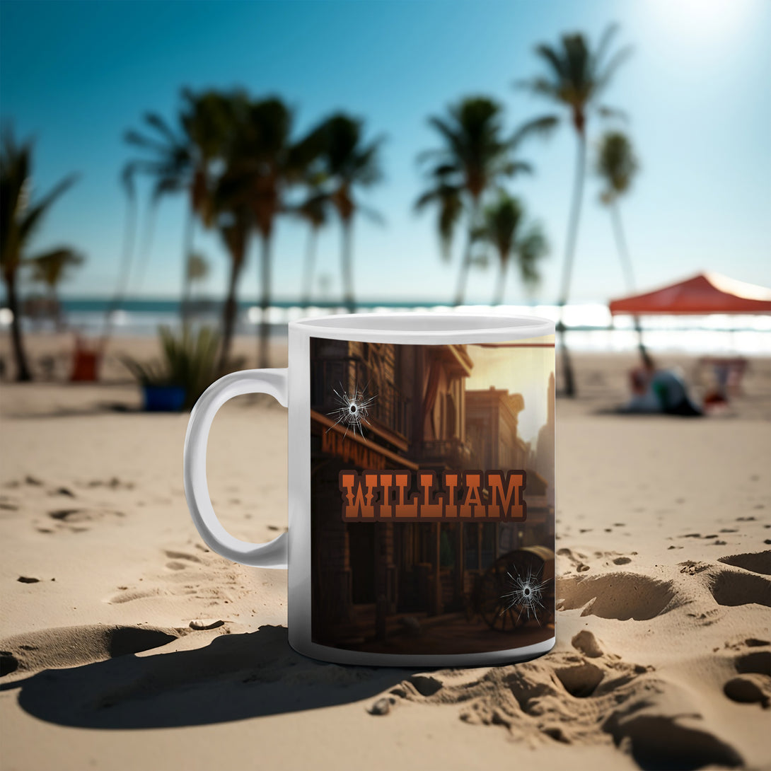 Western Boys Custom Mug, Personalized Mug for Kids - Custamazegifts.com 