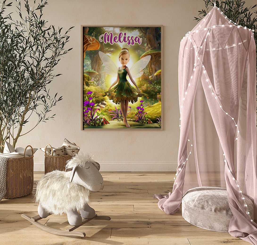 Tinker Bell Gift Print Poster Wall Art, Tinkerbell Digital Poster - Custamazegifts.com 