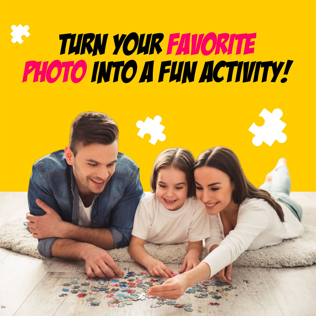 Four Photo Collage Puzzle for Adults, Gift for Friends Family Parents - Custamazegifts.com 