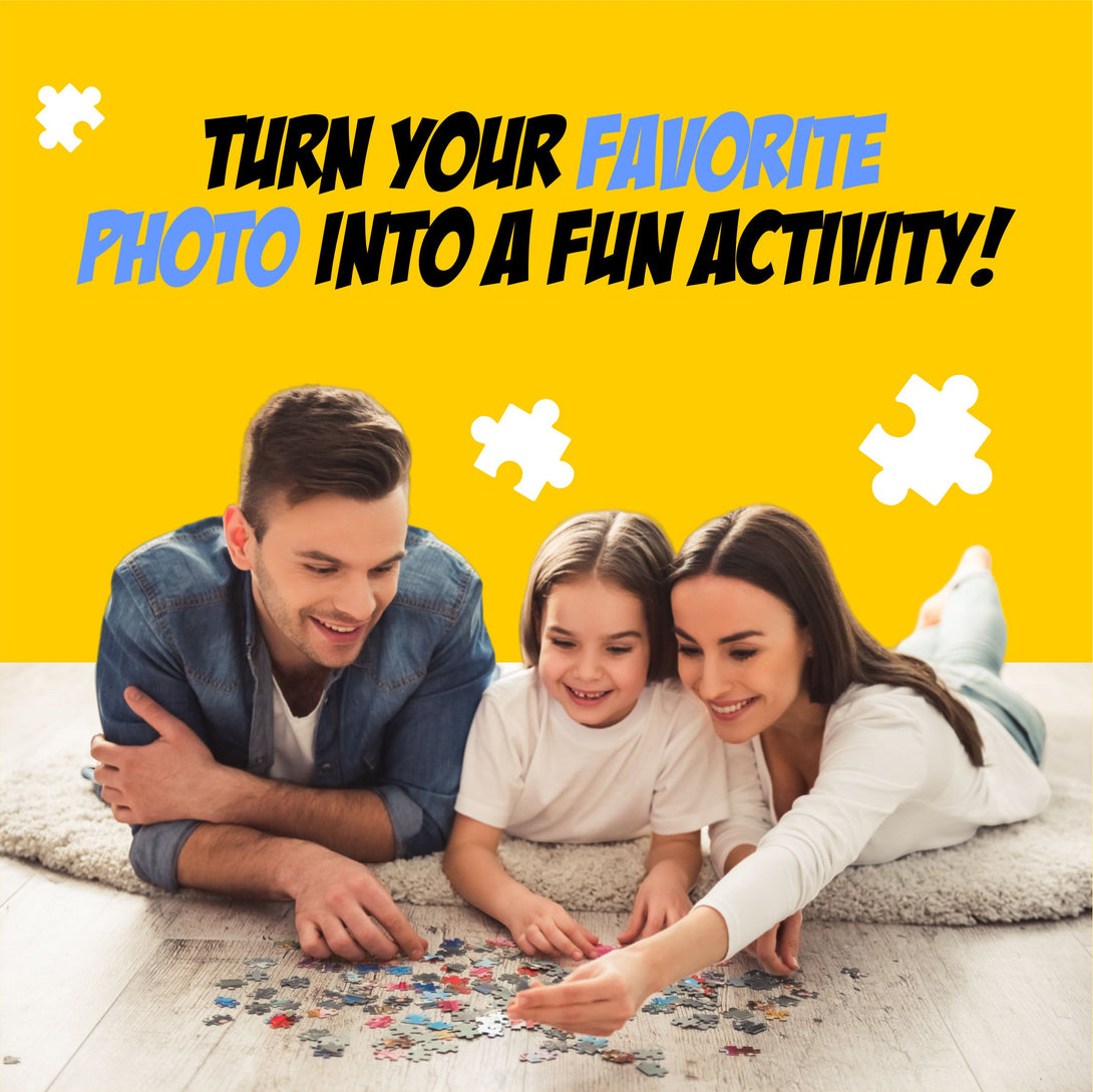 Puzzle from 40 Photos, Family Gift Collage Puzzles - Custamazegifts.com 