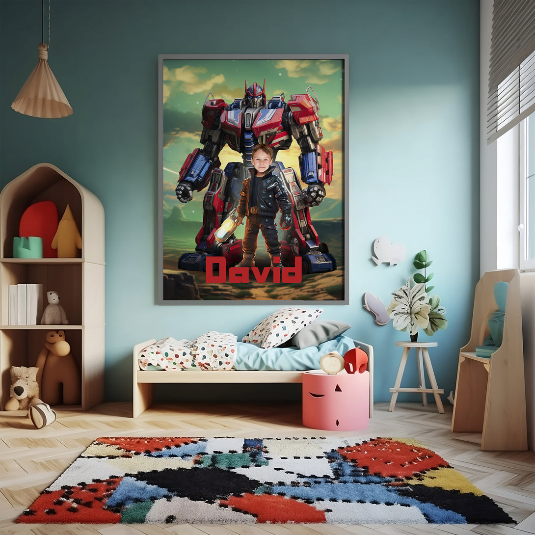 Personalized Poster Transformers, Portrait from Photo Bumble Bee Autobot - Custamazegifts.com 