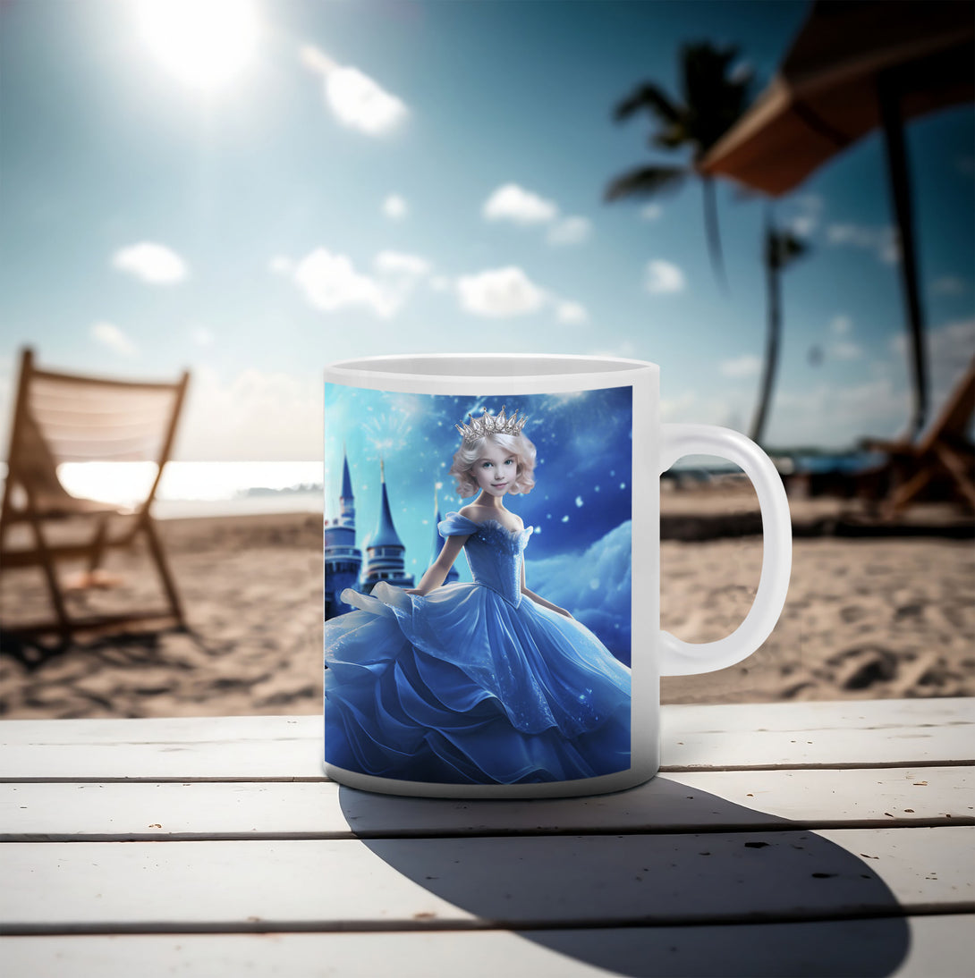 Cinderella Princess Customized Photo Mug, Picture Printed Mug - Custamazegifts.com 